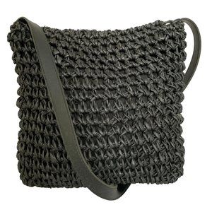 ✨3/$30✨Vintage Black Macrame Crossbody Bag